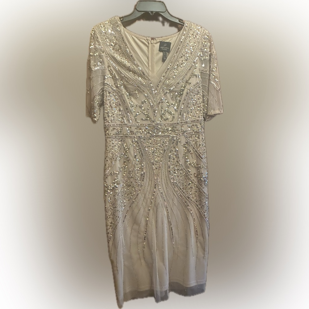 Adrianna Papell Cream Dress